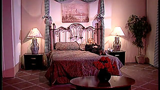 Blonde with Fake Tits Seduces Fat Dude