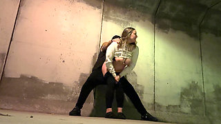 Wife Fucked Downtown After a Party Under a Bridge