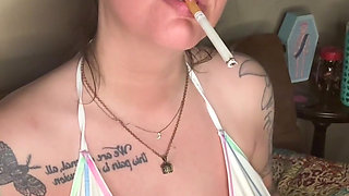 Chery Trees Smoking in a Bikini