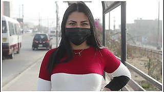 Big Ass Venezuelan Ginezflowrs Lost In Lima Tries Her First Cock