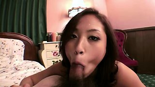 Petite Japanese Teen Masturbate and give First Time Blowjob