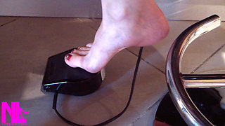 Me Sewing Barefoot on My Sewing Machine