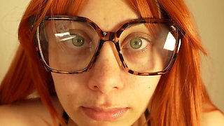 Blonde Stepsister Does Face Fetish and Makes Body Asmr Sounds with Her Body Her Mouth and Face Then Masturbates and