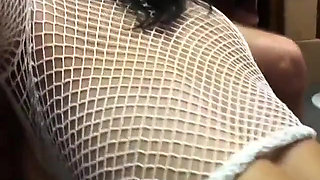 Sexy white girls eat pussy and suck dick while in the office