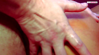 Sexy girl moans as she bounces tight ass on a monster cock with a condom on