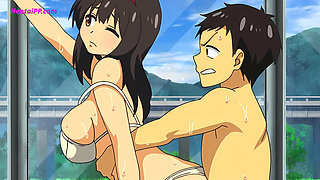 Couple Have Sex In a Roadside Phone Booth ( HENTAI )