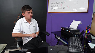 To keep my job at home, I ended up fucking the boss's ass in the office