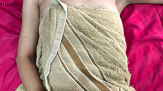 First Time on Camera Petite Redhead Slim and Skinny Asian Amateur