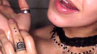 Evelin Stone Showers off Post Cum Facial