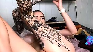 Blonde with big boobs fucked from behind before tit wanking