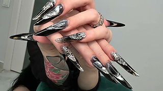 Long Nails, New Shape and New Length - Gothic Almond