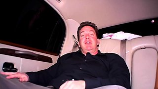 Stockinged slut dominates loser