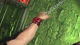 Blond mistress Ashley pamper her sex slave in dungeon
