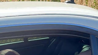 Spanking in the Car on the Heels and Butt