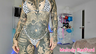 Black Skirt and Skimpy Micro Bikini Try on Haul Melody Radford
