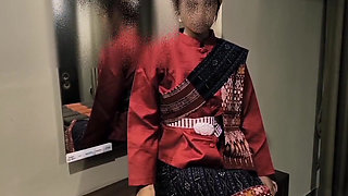Behind the scene Thai E-san dress