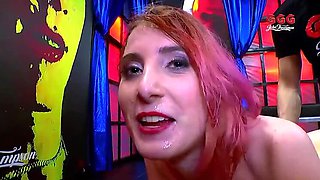 Redhead Slut Lia Louise Gets Drenched in Massive Ggg Bukkake