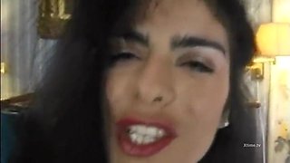 Multiracial four way: one of the 2 fucksluts gets a bbc
