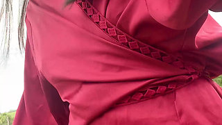 Gardend Outside Pissing Fun
