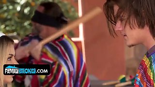 If He's Not Seeing His Girlfriend Today, His Hot Stepsister Has to Ride His Dick