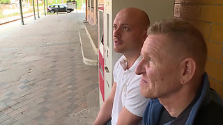 Hot Threesome Fuck with a Stranger in Loo