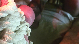 Goode Girl Flogging Balls by Candle Light POV