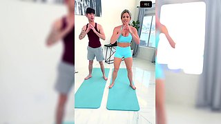 An exercise in seduction with my hot stepmom