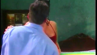 Busty brunette princess sucks dude's mutant cock and gets fucked rougly in bed