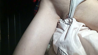 Amateur Argentine girl in schoolgirl skirt humping pillow - no face