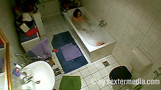 MILF Does Personal Hygiene in the Bathroom