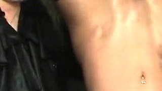 Hot wax on her tight pussy