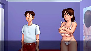 Fucking cartoons, big tits natural, video game