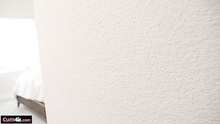 Hard fuck in the cowgirl pose with a young long-legged blonde Aurora Vixen