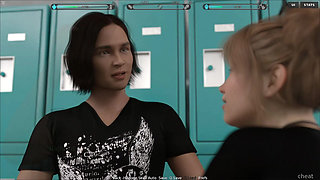 18 Plus School Girl Sucking Cock In Locker Room Cum Swallows