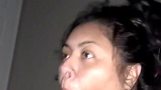 Queen Monica Gives Slopy Head and Gets Face Covered in Cum