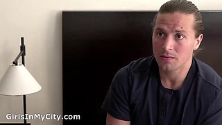 Forbidden stepbrother passion ignites in steamy, intense oral play