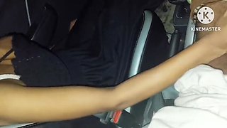 Indian pornstar Queen7895 fucks new boyfriend in car - cowgirl and doggy style HD