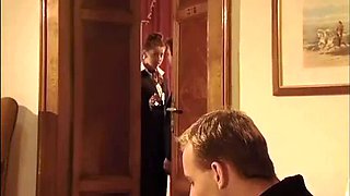 Stepbrother Vintage Threesome with Blowjob and Cumshot