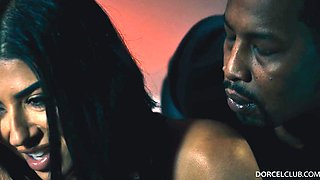 Sexually attractive babe hot interracial sex