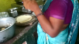 Indian Kerala housewife sex with cooking kitchen room