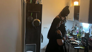 Kinky Kitchen Encounter: Fetish Babe Dominates Her Friend