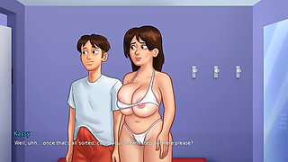 Summertime Saga - Gameplay - Roleplay - Debbie Wears Bikini
