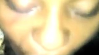 Black Homemade Cheating Slut Sucks Dick in Bathroom