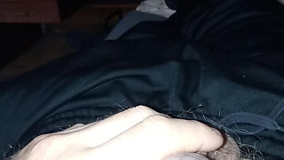 Jerking off my penis at home