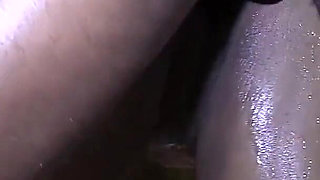 Latina Swallows Cum in Shower
