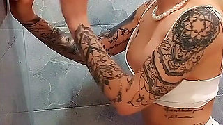 Intense Solo Session: Realistic Dildo Deepthroat Riding Solo Climax and Messy Fake Cum Facial