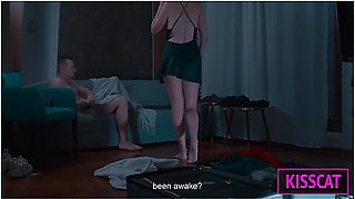 What Happens When Horny Stepmom Shares Hotel Bed With Stepson All Night In One Room? [ Eng Sub ] - Kiss Cat And Mother In Law