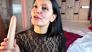 Sloppy Dildo Play: Leaving my face soaked until dripping