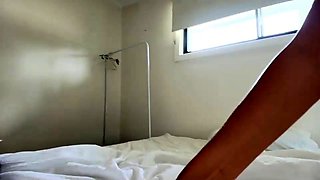 Busty blonde babe goes crazy jerking