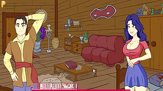 Cartoon character loves a wild hentai adventure in the bathtub